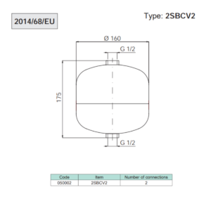 储气罐ø86 x 225 H - G 1/2